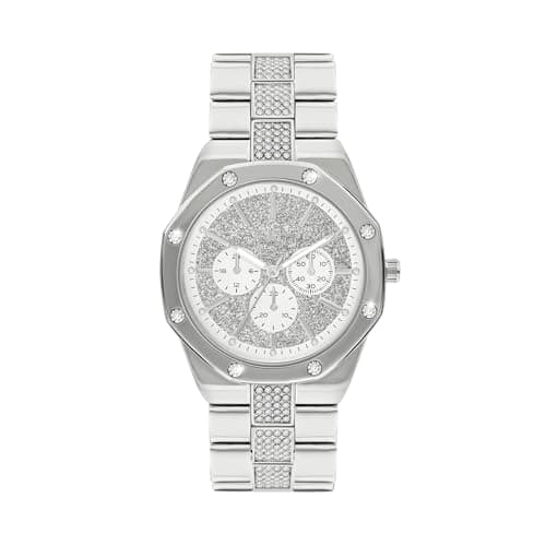 Image of Spirit Ladies Silver Stone Set Multi Dial Bracelet Watch