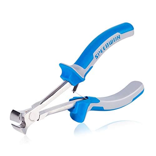 Image of SPEEDWOX Long Reach End Nippers 5-1/2 Inches Mini End Cutting Pliers Fine End Cutters Precision Functional Wire Cutter for Jewelry Making Carpenter Construction Tools Nail Remover Mini Nippers