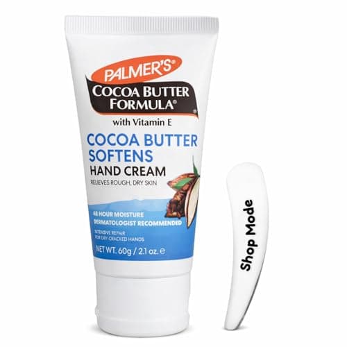 Image of Palmer's Cocoa Butter Hand Cream 60g with Vitamin E – Intensive Moisturising Hand Lotion for Dry, Cracked Skin, 48 Hour Hydration with Spatula