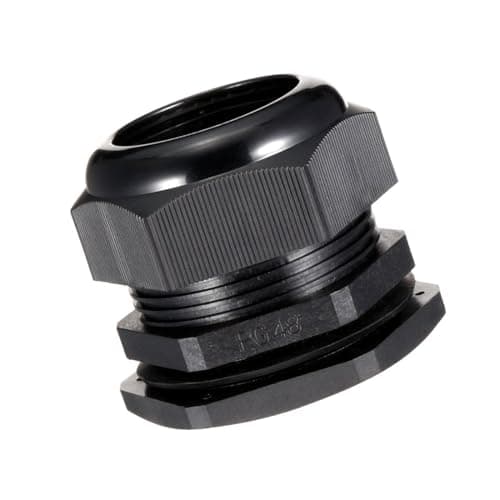 Image of MACHSWON 1Pcs PG48 Cable Gland – Durable Threaded Wire Connector with Locknut for 37-44mm Dia Cable Wire, Black