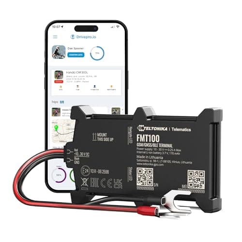 Image of DrivePro FMT100 Vehicle Tracker - Hard-Wired Tracking Device | 24/7 Accurate Real-Time Monitoring for Car, Motorbike, Motorcycle, Van | Easy Install | Low-Cost Monthly Subscription | 1 Month included
