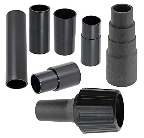 Image of SPARES2GO Complete Dust Extractor Adaptor Sander Power Tool Port Adapters Compatible with DeWalt (Pack of 7, 26 30 32 35 38 mm)