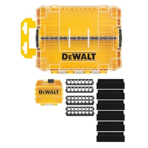 Image of DeWalt DT70802-QZ Medium TOUGHCASE Organiser Inc Small Bulk Case Bit Bars Empty