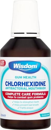 Image of Chlorhexidine Antibacterial Mouthwash, Mint, Complete Care Formula, Gum Health, 300ml, 2 Pack