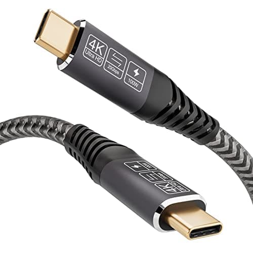 Image of CAKOBLE Cable USB C To USB C 0.5M, USB 3.2 Gen2 USB C Charger, 20 Gbps Data Transmission, 100W 20V/5A Fast Charging Cable,4K @ 60Hz Video Transmission For MacBook Pro,Samsung Galaxy, Huawei