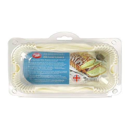 Image of Tala Siliconised 2Lb Loaf Liners,Non-Stick Greaseproof Paper for Baking Bread, Pastries and Cakes, Heat Proof up to 230 Degrees, Pack of 40 Liners in Each Pack, BPA Free