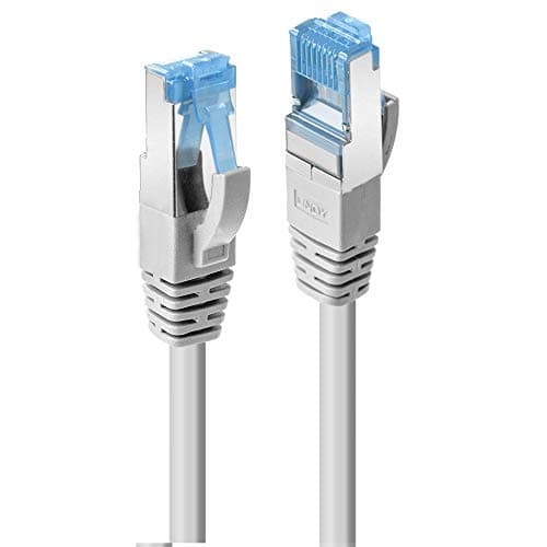 Image of LINDY 0.3m Cat.6A S/FTP LSZH Ethernet Cable, Grey