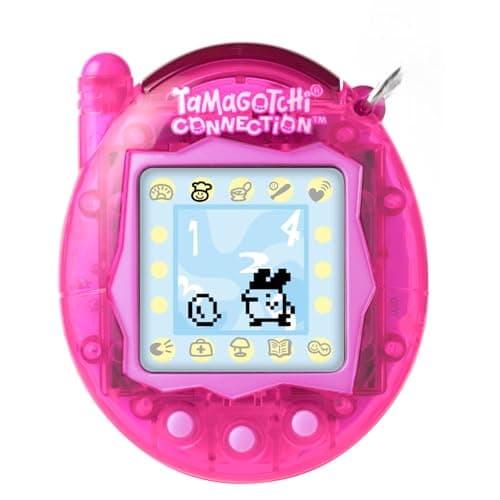Image of TAMAGOTCHI Bandai Connection Digital Translucent Pink Shell Virtual Pet Electronic Toy With Infra-Red Connection For Shared Fun | Kids Toys For Girls And Boys Are Great Japanese Gifts