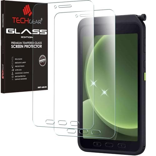 Image of TECHGEAR [2 Pack Galaxy Tab Active 5 8.0" GLASS Edition (SM-X300 / SM-X306) Tempered Glass Screen Protector [9H Toughness] [HD Clarity] [Responsive] [No-Bubble] For Samsung Galaxy Tab Active 5 8.0"