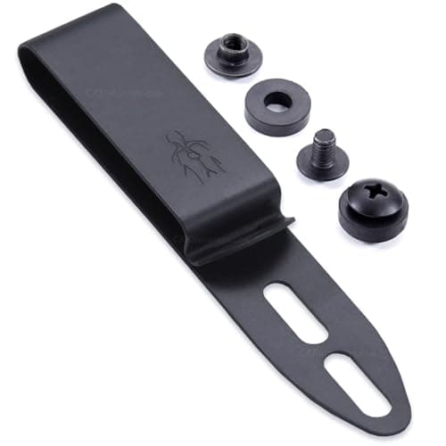 Image of DCC 1 Series Metal Belt Clip - (Universal Model) - (Fits Up to 1.75 Inch Belts) - (Gray) - (w/Hardware) - USA Made - Spring Steel Clip with Height Adjustable Slots - Corrosion Resistant Finish