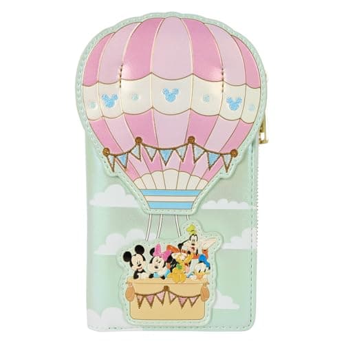 Image of Loungefly Disney Mickey & Friends Hot Air Balloon Wallet