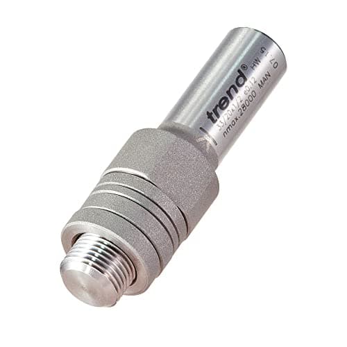 Image of Trend Professional Arbor for M12 Bore Groover, 1/2 Inch Shank, 61mm Overall Length and M12 x 1.0mm Thread, 33/20X1/2