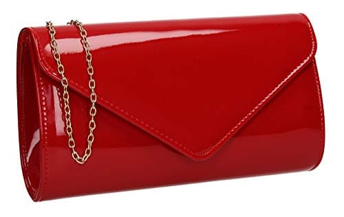 Image of SwankySwans Women's Alisa Clutch Bag, Red