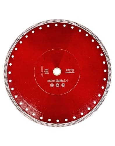 Image of Casaverde Diamond Cutting Disc 350mm x 25.4mm/22.23mm Porcelain Cutting Blade for Porcelain,Granite,Marble,Tiles & Ceramics