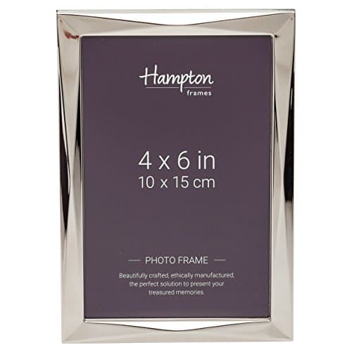 Image of Hampton Frames Photo Frame, Silver, 4x6 (10x15cm)