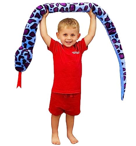 Image of Toyland® 170cm (5.5ft) Giant Two-Toned Plush Snake - 5 Assorted Designs - Children's Soft Toys