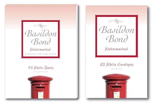 Image of Basildon Bond No.2 Duke Small White Letter Writing Set Includes Pad & Envelopes