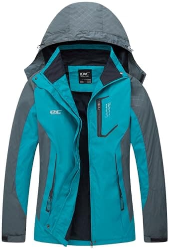Image of DCmount Womens Waterproof Jacket Ladies Hooded Raincoat softshell