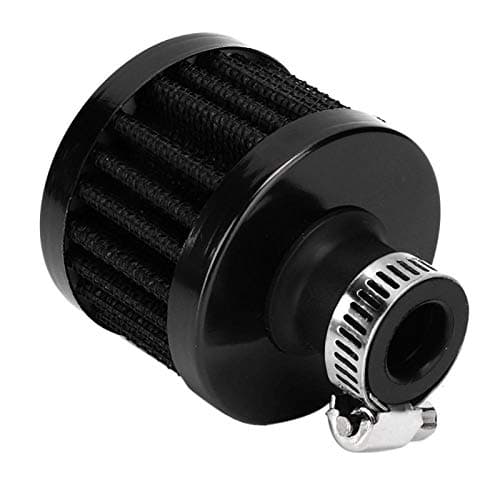 Image of 13mm/0.5in Mini Oil Air Intake Filter Crankcase Vent Valve Crankcase Breather Universal Car Accessory (black)