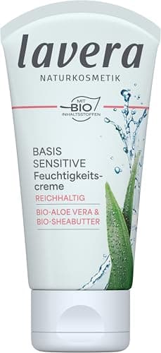 Image of lavera Basis Sensitiv Rich Moisturizing Cream ∙ Vegan ✔ Organic Skin Care ✔ Natural & Innovative Cosmetics ✔ 50ml