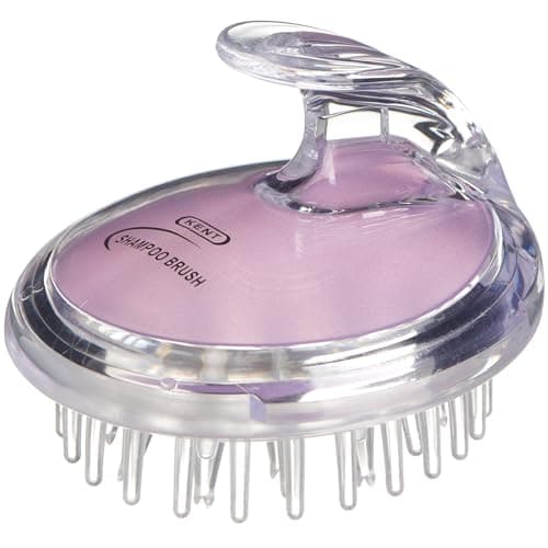 Image of Kent Brushes Shampoo & Scalp Massage Brush - Ideal for Applying Shampoo and Massaging to Encourage Hair Growth - For All Hair Types - Purple