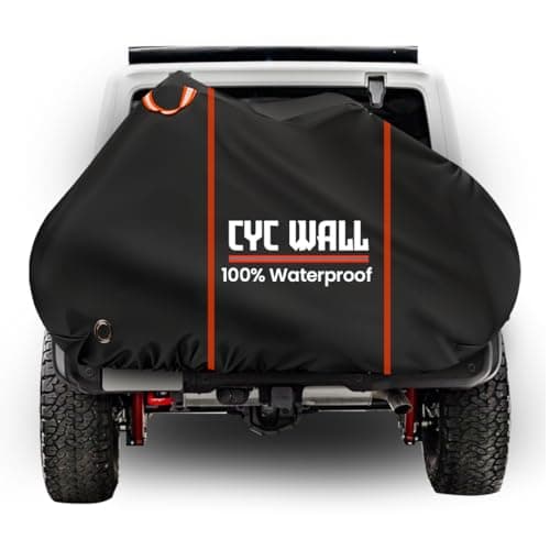 Image of CYCWALL 600D Outdoor Bike Cover for 2 Bikes - Accident Proof Reflective Design, Bike-Covers for Outside Storage - Bike Rain Cover for Rack Transport