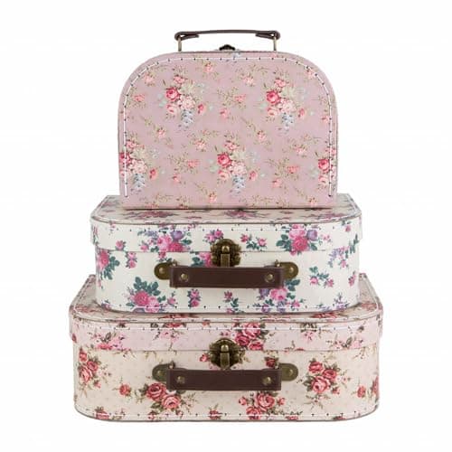 Image of Sass & Belle Vintage Rose Suitcases - Set of 3