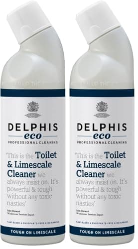 Image of Delphis Eco Toilet & Limescale Cleaner 750ml | Eco Friendly | Toilet Cleaner Limescale Remover | Safe for Septic Tanks | Kills 99.99% of Bacteria (Pack of 2)