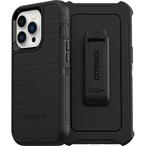 Image of Otterbox Defender Series Screenless Edition Case for iPhone 13 Pro (Only) - Holster Clip Included - Microbial Defense Protection - Retail Packaging - Black