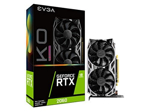 Image of EVGA 06G-P4-2068-KR GeForce RTX 2060 KO Ultra Gaming, 6GB GDDR6, Dual Fans, Metal Backplate