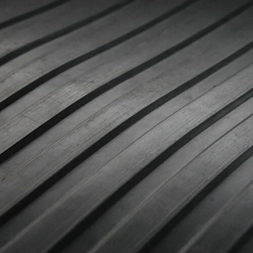 Image of Shield Autocare Wide Ribbed Pattern Rubber Garage Flooring Matting| 4ft 9" (1.3 Metres) wide | Choose your own length in 2ft (foot) Lengths | 3mm Thick | A Grade | (2 ft wide ribbed (1.3W))