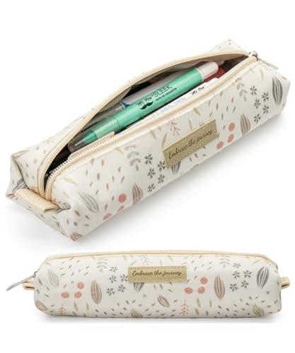 Image of Mr. Pen- Cute Pencil Case Pouch, Multipurpose Canvas Bible Pencil Pouch, Smooth Zipper, Premium Material, Neat Stitches, Ideal for Stationery, Cosmetics, Electronics, School, Office, Travel