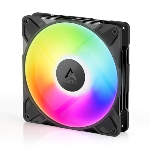 Image of ARCTIC P14 Pro A-RGB - Powerful Premium Fan, 140 mm PWM Fan with Y-Cable Splitter, 400-2500 rpm, 0 rpm <5% PWM, 5V Digital RGB, Fluid Dynamic Bearing, 4-Pin - Black