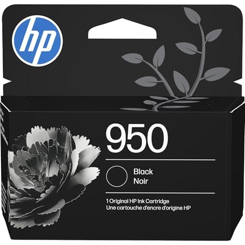 Image of HP 950 Black Ink Cartridge | Works OfficeJet 8600, OfficeJet Pro 251dw, 276dw, 8100, 8610, 8620, 8630 Series | Eligible for Instant Ink | CN049AN