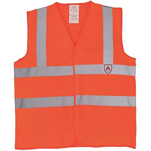 Image of Yoko Flame-Retardant Hi-Vis Sleeveless Waistcoat (3XL) (Orange)