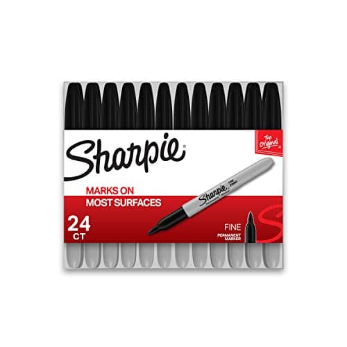 Image of Sharpie Permanent Markers | Fine Point | Black | 24 Count