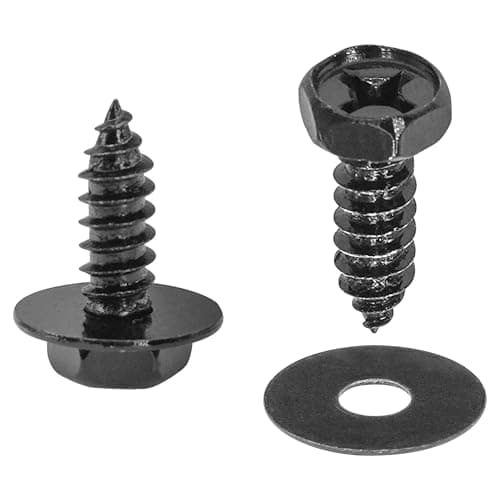 Image of 50 PCS Hex Head Self-Tapping Screws – Cross Drive Car Repair Screws for Automotive and Metal Fixing