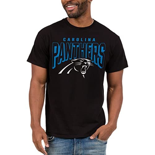 Image of Junk Food Clothing x NFL - Carolina Panthers - Bold Logo Unisex Adult Fan T-Shirt Black