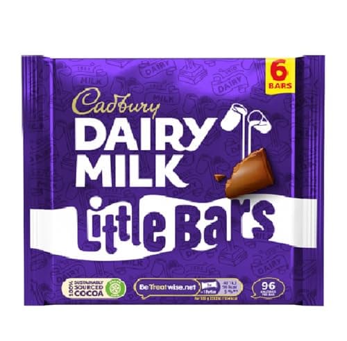 Image of Cadbury Dairy Milk 6 Little Bars (Pack of 8, Total 48 Bars)0.13kg