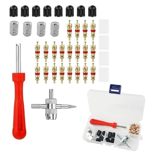 Image of FAST-FX Tyre Valve Repair Kit,Valve Core Remover Tool,Car Bike Tyre Valve Core Tool Set for Easy Tire Maintenance