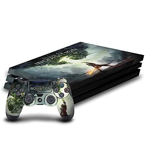 Image of Head Case Designs Officially Licensed EA Bioware Dragon Age Key Art 2014 Inquisition Graphics Vinyl Gaming Skin Decal Compatible With Sony PlayStation 4 PS4 Pro Console and DualShock 4 Controller