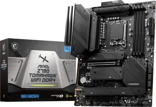 Image of MSI MAG Z790 Tomahawk WiFi DDR4 Gaming Motherboard (Supports 12th/13th Gen Intel Processors, LGA 1700, DDR4, PCIe 5.0, M.2, 2.5Gbps LAN, USB 3.2 Gen2, Wi-Fi 6E, ATX)