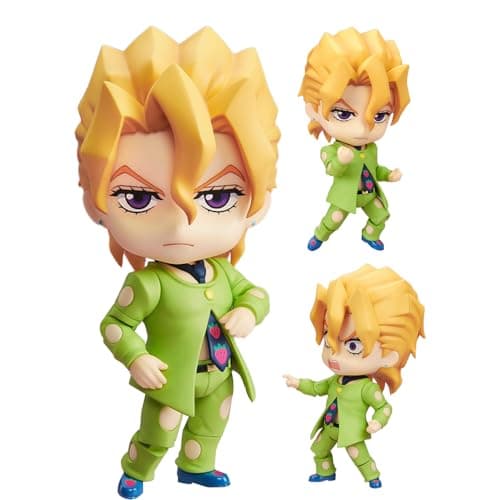 Image of Jiumaocleu JJBA Action Figure Pannacotta Fugo, 10cm Mini Anime Figure, Joint Movable, Parts Changeable, Handmade Collectible Gifts for Fans