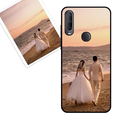 Image of KARTXITAI Personalized Case compatible with Alcatel 3L 2020,Custom Phone covers Customised with Photo Image Text Picture, Soft Anti-Fingerprint Anti-Scratch Anti-Fall Cover -Black