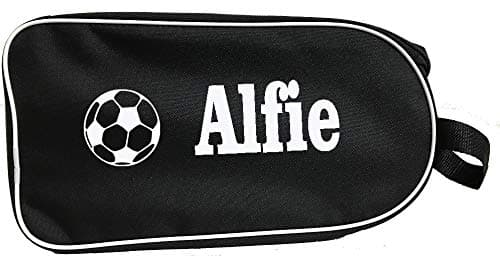 Image of PROSTYLE SPORTS Personalised Football Boot Bag, Shoes bag (Black/White) (Football)