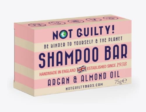 Image of Not Guilty Handmade Argan and Almond Oil Shampoo Bar, Natural Hair Care, 75g, Made in England Since 1938