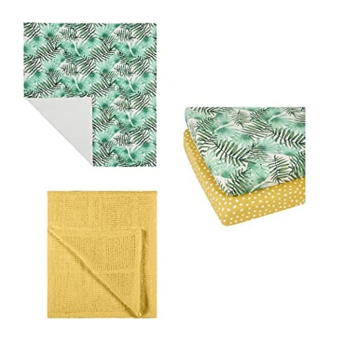 Image of Ickle Bubba 4 Piece Cot Bed Bedding Set - Rustic Safari