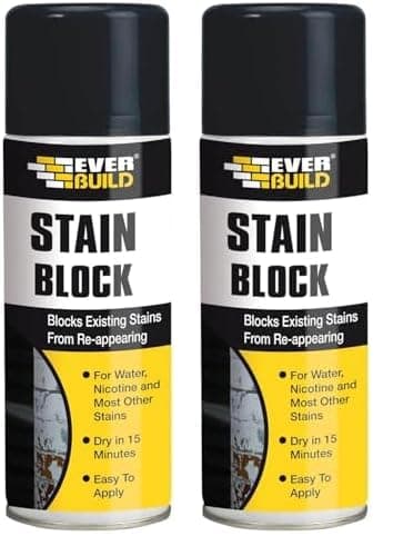 Image of Everbuild Stain Block, White, 400 ml (Pack of 2)