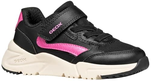 Image of Geox Junior J Loftus Girl Sneakers Black/Fuchsia, 27 EU