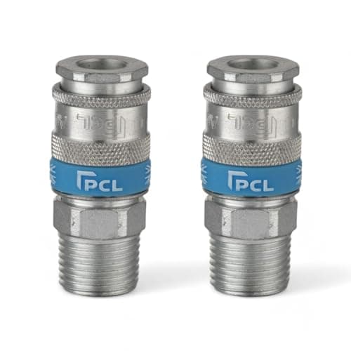 Image of x2 Genuine PCL Air Line XF Euro Range Male Coupling 1/2 BSP Fitting Connector